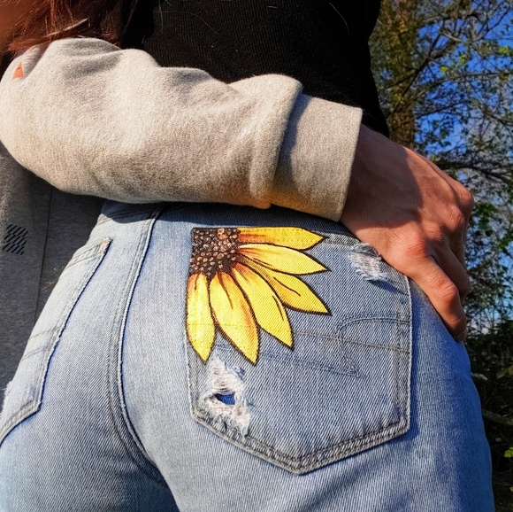 Repurposed jeans - Picture 1 of 5